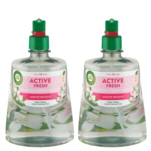 Air Wick 24/7 Active Fresh Jázmin csokor utántöltő, 2 darabos kiszerelés. Nem aeroszolos automata légfrissítő. - Háztartási kellék