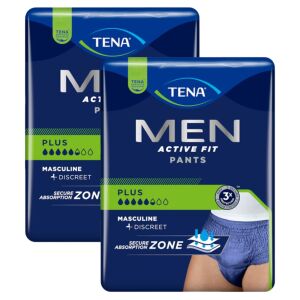 Tena Мъжки панталони Active Fit Plus бельо за инконтиненция S/M 2x9pcs #тъмно синьо