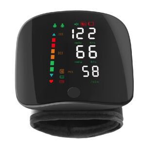 AOVO csuklós vérnyomásmérő LED kijelzővel, mérési eredményekkel - Vérnyomásmérő