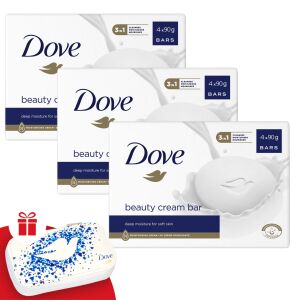 Dove Beauty Cream Bar Крем-сапун Original 12x90g + Подаръчен комплект за маникюр