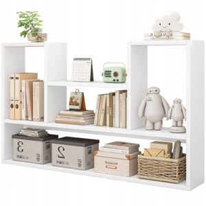 FEHÉR FALI POLC raft de perete alb modern cu cărți și decorațiuni - Depozitare pantofi, Fotolii suspendate, Fotolii, Scaune suspendate și Biblioteci și rafturi