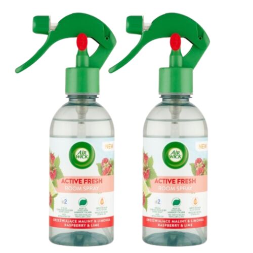 Spray odorizant Air Wick Active Fresh Raspberry and Lime 2x237ml