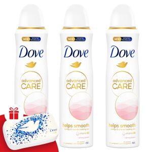 Dove dámsky antiperspirant aerosol Calming Blossom 3x150ml + darčeková sada na manikúru 130508560