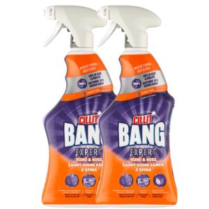 Cillit Bang Expert Fürdőszobai Vízkőoldó Spray 2x750ml - Szaniter tisztítószer, WC illatosító és Vízkőoldó