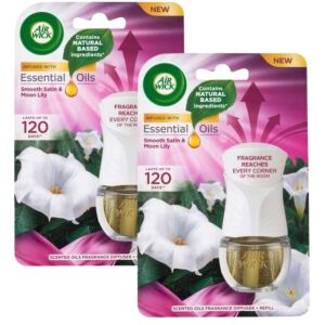 Air Wick Velvet Satin & Moon Lily Elektryczny odświeżacz powietrza wkład 2x19ml - Air Wick Elektryczny odświeżacz powietrza