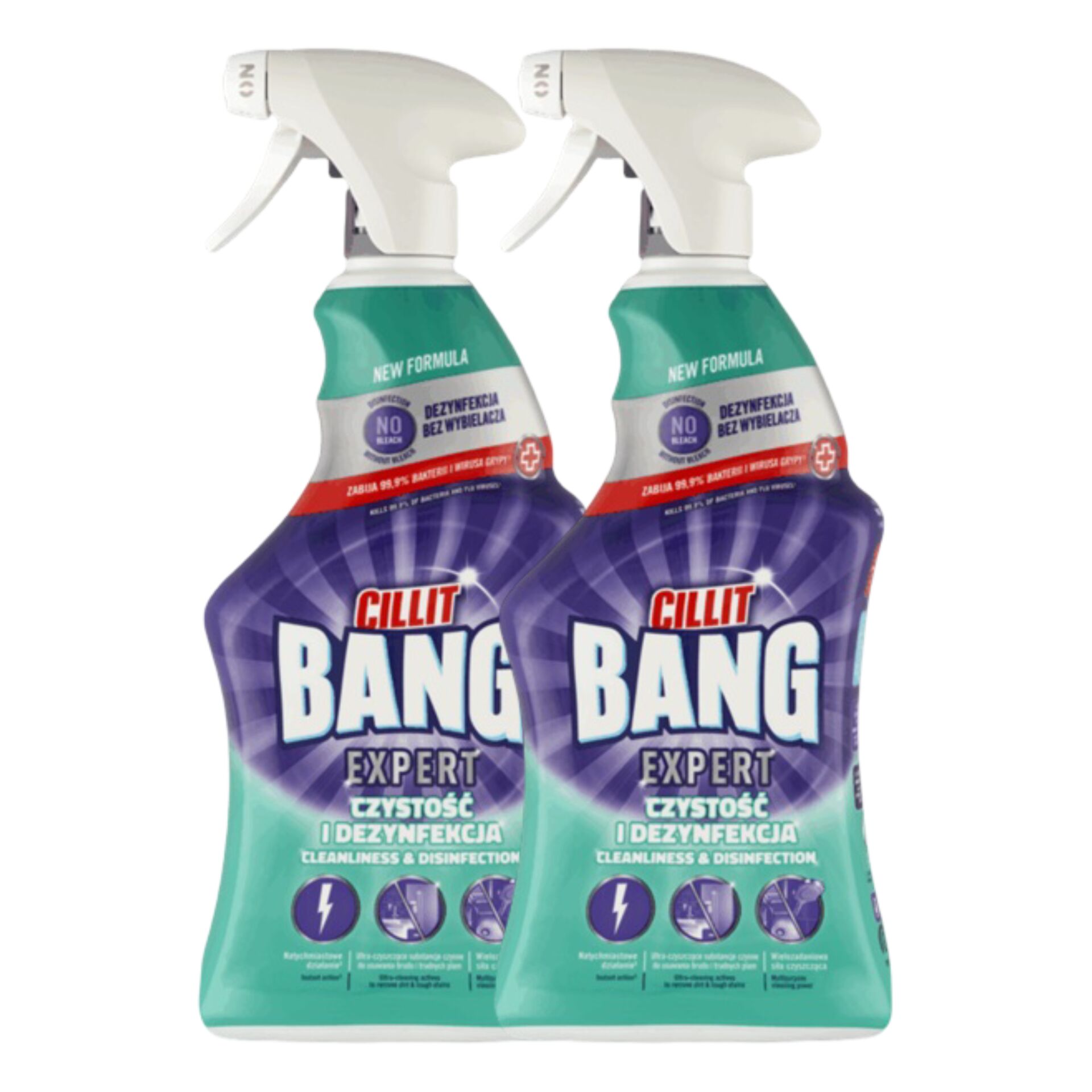 E-shop Cillit Bang Expert čistiaci a dezinfekčný sprej bez chlóru 2x750ml