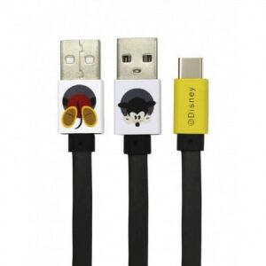 USB kábel Disney - Mickey USB - MicroUSB adatkábel 1m szürke 130510603 - USB kábel