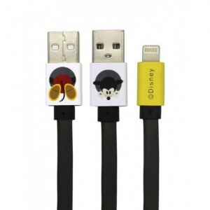 USB kábel Disney - Mickey Apple USB - Lightning (8Pin) 1 méter szürke 130510813 - Lightning kábel
