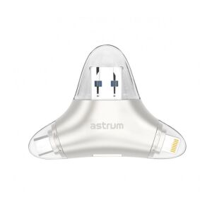 Astrum AA220 3 in 1 E-Disk kártyaolvasó 8 pin lightning / microUSB / USB 3.0 256GB-ig, MFI engedéllyel, Android/IOS 130511458 - Külső kártyaolvasó