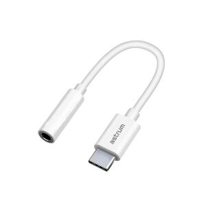 Astrum AS040 USB-C auf 3,5 mm Adapter, weiß - Astrum