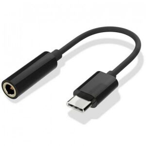 Samsung EE-UC10JUBE Type-C - 3,5mm jack gyári átalakító kábel fekete 130511835 - USB kábel