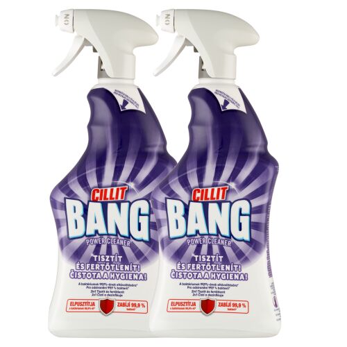Dvije boce Cillit Bang Power Cleaner Sprej za čišćenje i dezinfekciju 2x750ml