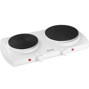 Szögletes nézet az ECG EV 2512 dupla elektromos főzőlapról - ECG