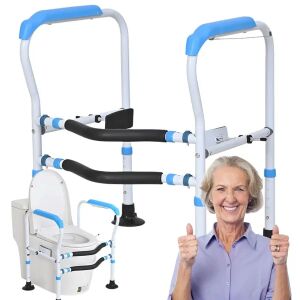 Állítható fém WC kapaszkodó szívókorongos lábbal, 53-56 cm széles 130517473 - Otthoni betegápolás