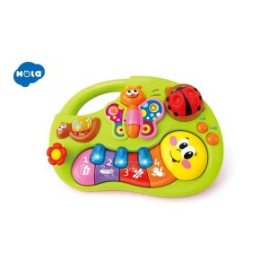 Hola Jucărie interactivă Pianină Omida cu Lumini și Sunete - Jucării muzicale