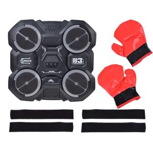 Hudobná LED box cvičebná doska pre deti s rukavicami, set - Boxovacie vrecia a rukavice