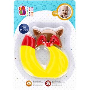 BamBam Grzechotka Lis - Kolorowa zabawka dla niemowląt 143191876 - Opieka stomatologiczna dla niemowląt