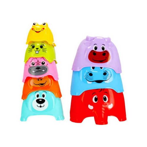 BamBam Rakosgató Poharak - Színes Toronyépítő Játék Babáknak 143191865