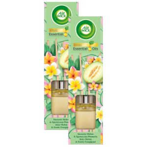 Air Wick Parfum de camera cu betisoare, Pepene Suculent si Frangipani Exotic, set 2 bucati - Odorizante de camera