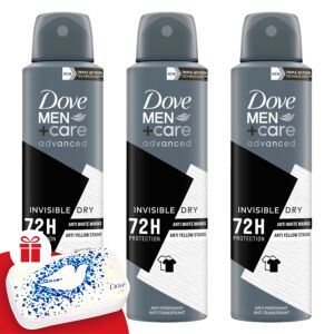 Pánsky dezodorant Dove Invisible Dry 3x150ml + darčeková manikúrová sada 130528914