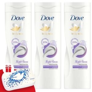 Dove Night Renew Body Care 3x400ml + Set manichiură cadou 130528984