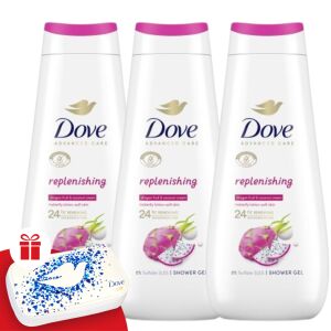 Dove Advanced Care Cream Bath Replenishing 3x400ml + Gift Manicure Set 130530008