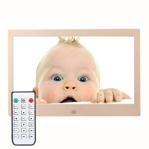 Digitális képkeret, Zadabso®, 12 hüvelyk, 1280 x 800 felbontás, 16:9, 16 GB tárhely, MicroSD foglalat, arany színű 130533087 - Zadabso