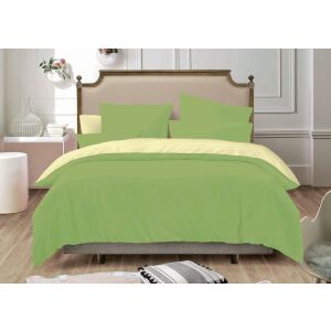 BEILAI 6 részes zöld és bézs ágyneműhuzat garnitúra ágyon - Ágynemű - ifjúsági és felnőtt