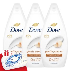 Dove Gentle Pamper Cream Bath 3x450ml + Gift Manicure Set 130534485