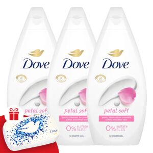 Dove Petal Soft Cream Bath 3x450ml + Gift Manicure Set 130534654