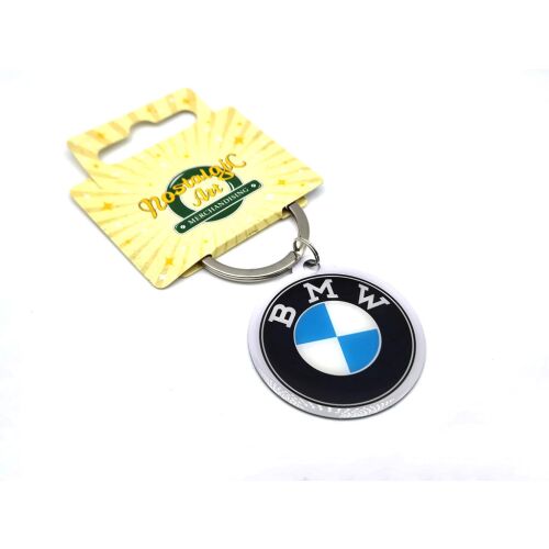 BMW logós kulcstartó, kerek fém kulcskarika hivatalos BMW emblémával - Kulcstartó
