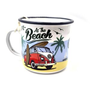 Volkswagen VW Transporter T1 - Život na pláži - kovový hrnček 130535180 - Hrnčeky