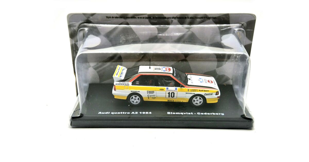 A BOXED AUTOART MILLENIUM AUDI RALLYE QUATTRO S.BLOMQVIST 1:18 SCALE MODEL, numbered 88402, rally of