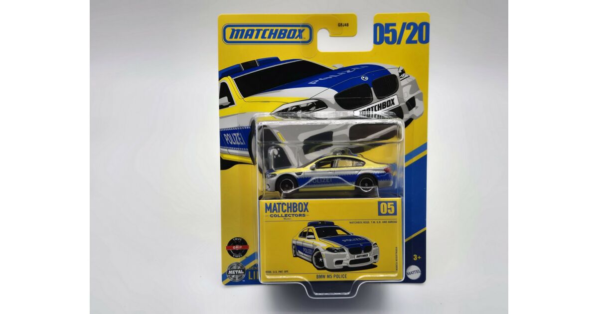 Matchbox BMW M5 F10 Polizia Germania 17/24 - Scala 1:64 Modellino Auto 2024