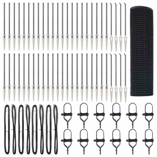 vidaXL Hevederes drótkerítés tüskékkel 100 x 0,8 m PVC-bevonatos Acél