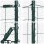 vidaXL Európa kerítés tüskékkel 25 x 1,0 m PVC-bevonatos acél Zöld 168585276