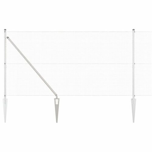 vidaXL Hevederes drótkerítés tüskékkel 10 x 1,2 m Horganyzott Acél