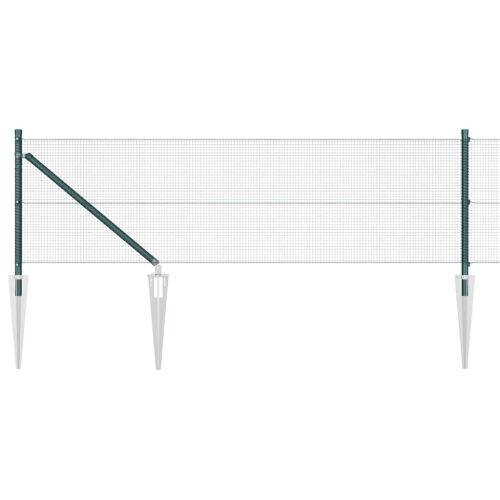 vidaXL Hevederes drótkerítés tüskékkel 50 x 0,4 m PVC-bevonatos Acél 172817273 - Kerítéselem