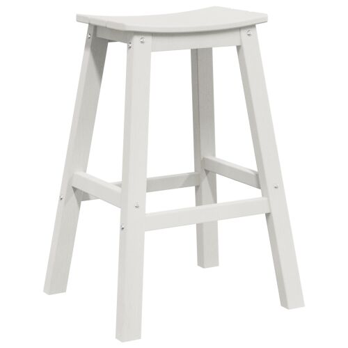 vidaXL Bárszék 2 pcs Fehér 52 x 43 x 73.5cm Műanyag