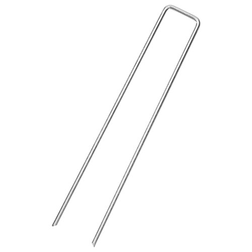 vidaXL horganyzott acél földcövek, 20 cm hosszú, U-alakú, 50 db-os csomag
