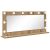 vidaXL Toalett Tükör LED -es lámpákkal Artisan tölgy 100 x 45 x 18 cm 140559816