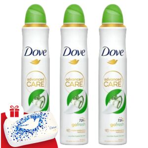 Dove Go Fresh dámsky antiperspirant deodorant Uhorka a zelený čaj 3x200ml + darčeková sada na manikúru 130539181