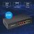 Qoltec 52296 Fémházas 5+1-port 10/100Mbps PoE Switch 130577986
