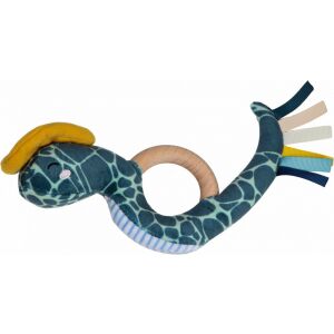 Tryco Plüss fa gyűrűs csörgő Steve a kígyó