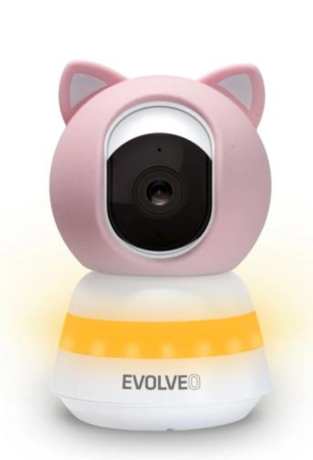 EVOLVEO Baby Monitor LUX- Intelligens 360 -os videós bébiőr pink színű