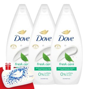 Dove Fresh Care Cream Bath 3x720ml + Gift Manicure Set 130587473