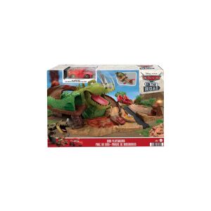 Disney Cars - On the Road Dino Playground Autópálya Készlet - Barlangi Villám McQueen