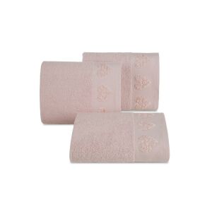 Kamila díszes törölköző Pasztell rózsaszín 50x90 cm 130589488 - Lakberendezés
