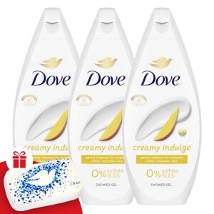Krémový kúpeľ Dove Creamy Indulge 3x720ml + darčeková manikúrová sada 130590071