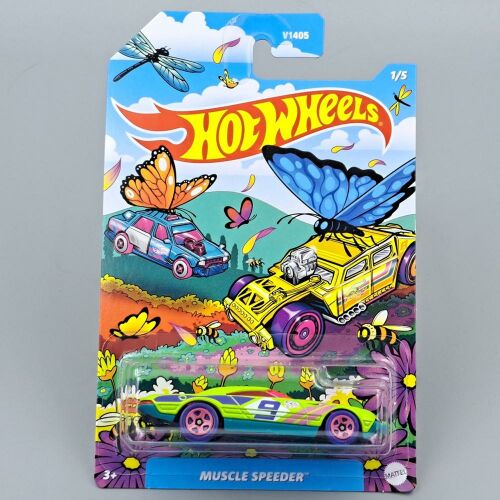 Hot Wheels Muscle Speeder 1/5 fém autómodell csomagolásban, gyűjthető játékautó gyerekeknek és felnőtteknek - Hot Wheels